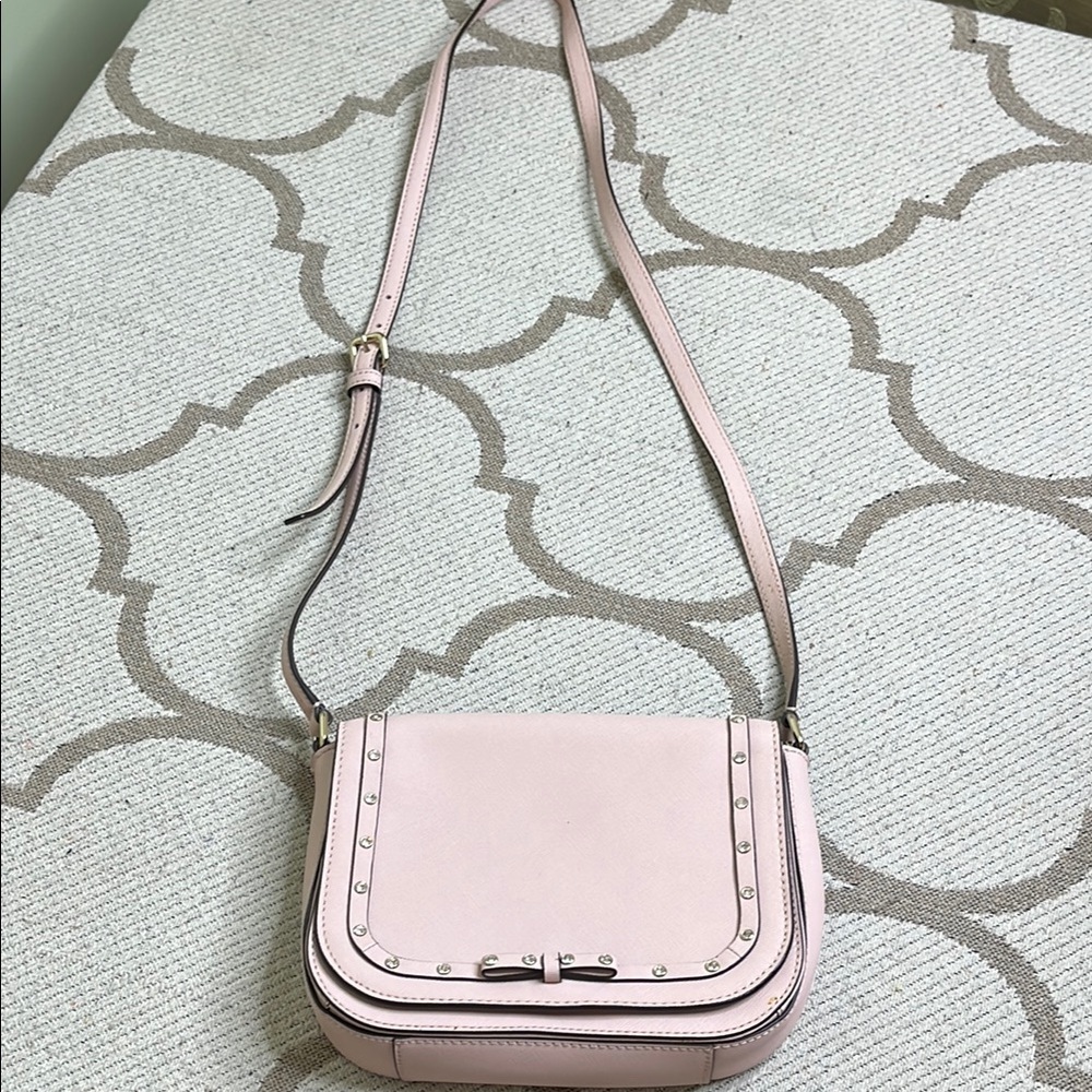 Kate Spade Laurel Way Jeweled Large Carsen Warm Vellum Crossbody bag
